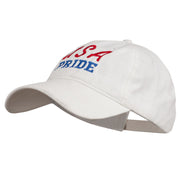 USA Pride Embroidered Washed Cap