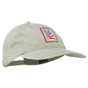 USA Peace Hand Embroidered Washed Cap