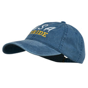 USA Pride Embroidered Washed Cap