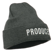 Producer Embroidered Long Beanie