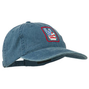 USA Peace Hand Embroidered Washed Cap