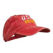 USA Pride Embroidered Washed Cap