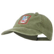 USA Peace Hand Embroidered Washed Cap