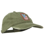 USA Peace Hand Embroidered Washed Cap