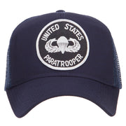 US Paratrooper Military Patched Mesh Cap