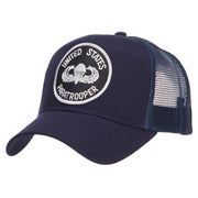 US Paratrooper Military Patched Mesh Cap