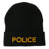 Police Embroidered Long Cuff Beanie