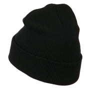 Police Embroidered Long Cuff Beanie