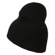 Police Embroidered Short Beanie