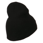 Police Embroidered Short Beanie