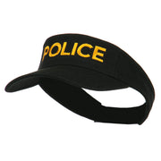 Police Embroidered Superior Garment Washed Visor