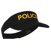 Police Embroidered Superior Garment Washed Visor