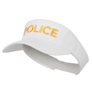 Police Embroidered Superior Garment Washed Visor