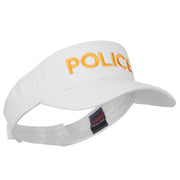 Police Embroidered Superior Garment Washed Visor