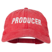 Producer Embroidered Washed Cap