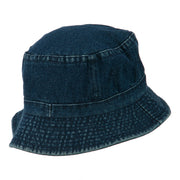 Police Embroidered Pigment Dyed Bucket Hat