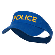 Police Embroidered Superior Garment Washed Visor