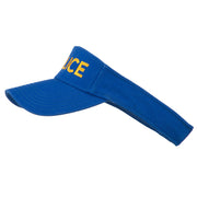 Police Embroidered Superior Garment Washed Visor