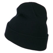 Police Embroidered Long Cuff Beanie