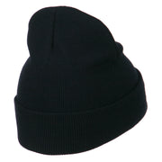 Police Embroidered Long Cuff Beanie