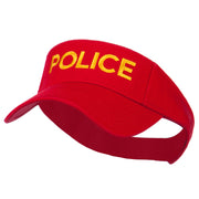 Police Embroidered Superior Garment Washed Visor