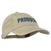 Producer Embroidered Washed Cap