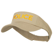 Police Embroidered Superior Garment Washed Visor