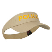 Police Embroidered Superior Garment Washed Visor