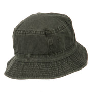 Police Embroidered Pigment Dyed Bucket Hat