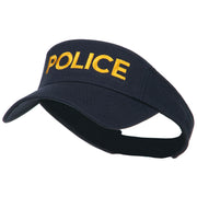 Police Embroidered Superior Garment Washed Visor