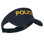 Police Embroidered Superior Garment Washed Visor