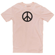 Peace Circle Sign Graphic Design Short Sleeve Cotton Jersey T-Shirt