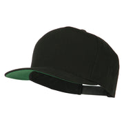 5 Panel Flat Bill Twill Snapback Solid Cap