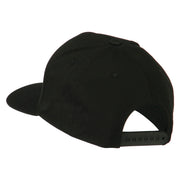 5 Panel Flat Bill Twill Snapback Solid Cap