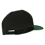 5 Panel Flat Bill Twill Snapback Solid Cap