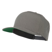 5 Panel Flat Bill Twill Snapback Solid Cap