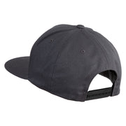 5 Panel Flat Bill Twill Snapback Solid Cap