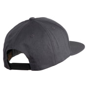5 Panel Flat Bill Twill Snapback Solid Cap