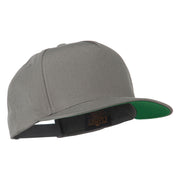 5 Panel Flat Bill Twill Snapback Solid Cap