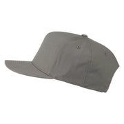 5 Panel Flat Bill Twill Snapback Solid Cap