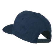 5 Panel Flat Bill Twill Snapback Solid Cap