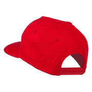 5 Panel Flat Bill Twill Snapback Solid Cap