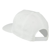 5 Panel Flat Bill Twill Snapback Solid Cap