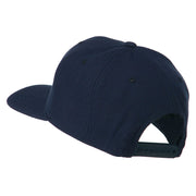 Old English P Embroidered Flat Bill Cap