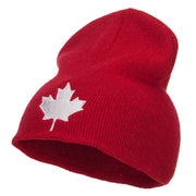 Canada Maple Leaf Embroidered ECO Cotton Beanie