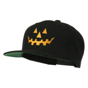 Halloween Pumpkin Face Embroidered Snapback Cap