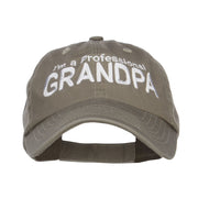 I'm a Professional Grandpa Embroidered Low Cap