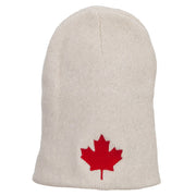 Canada Maple Leaf Embroidered ECO Cotton Beanie