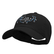 Football Play Embroidered Deluxe Garment Washed Cotton Twill Cap