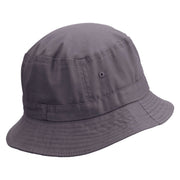 Rain Storm Embroidered Pigment Dyed Bucket Hat - Charcoal OSFM